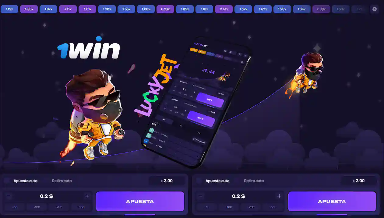 LuckyJet juego 1win